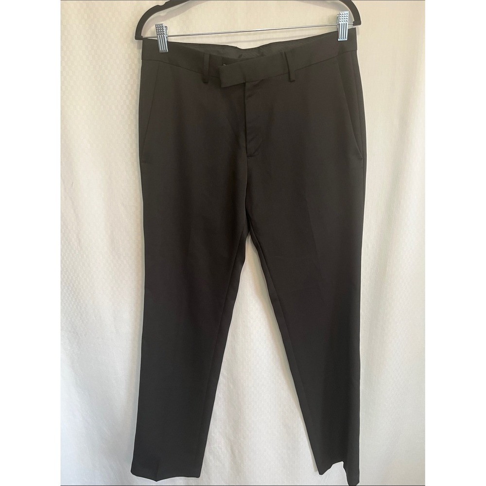 Reaction Kenneth Cole Men's Black Dress Pants - Slim Tapered